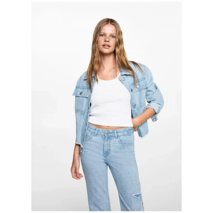 Mango Teen Regular Kesim Yıldız Jean