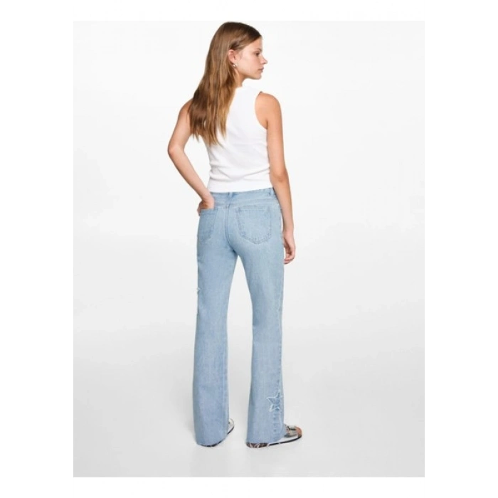 Mango Teen Regular Kesim Yıldız Jean