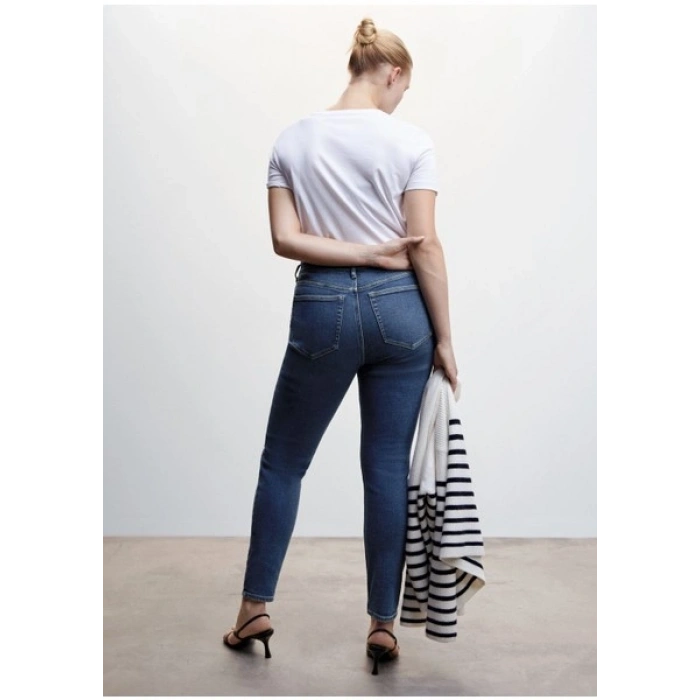 Mango Yüksek belli skinny jean pantolon
