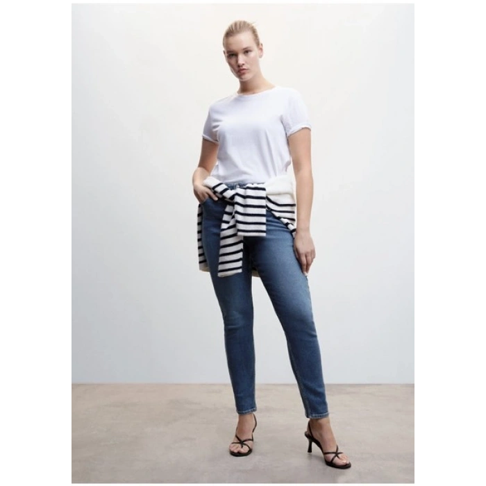 Mango Yüksek belli skinny jean pantolon