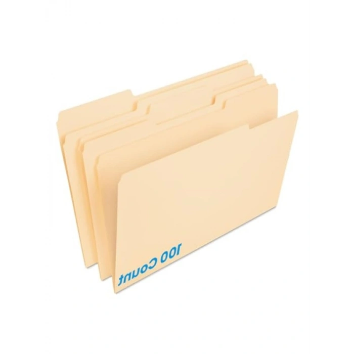 Manila Dosya Klasörü, Yasal Boy, 1/3 Kesim, 100 Adet