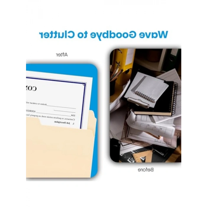 Manila Dosya Klasörü, Yasal Boy, 1/3 Kesim, 100 Adet