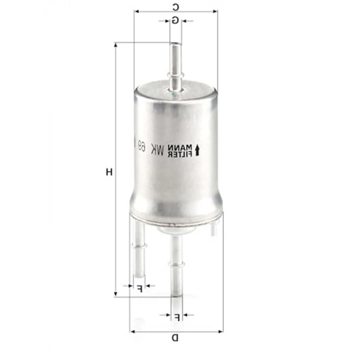 Mann Filter WK 69 Yakıt Filtresi (VW Group)