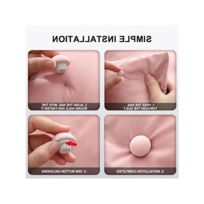 Mantar Şekilli Yorgan Sabitleyici Klips 4 Adet (Gri)