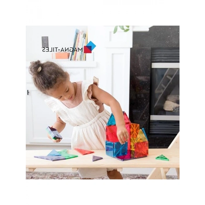 Manyetik 3D Yapı Taşları Seti, 32 Parça, Farklı Renkler