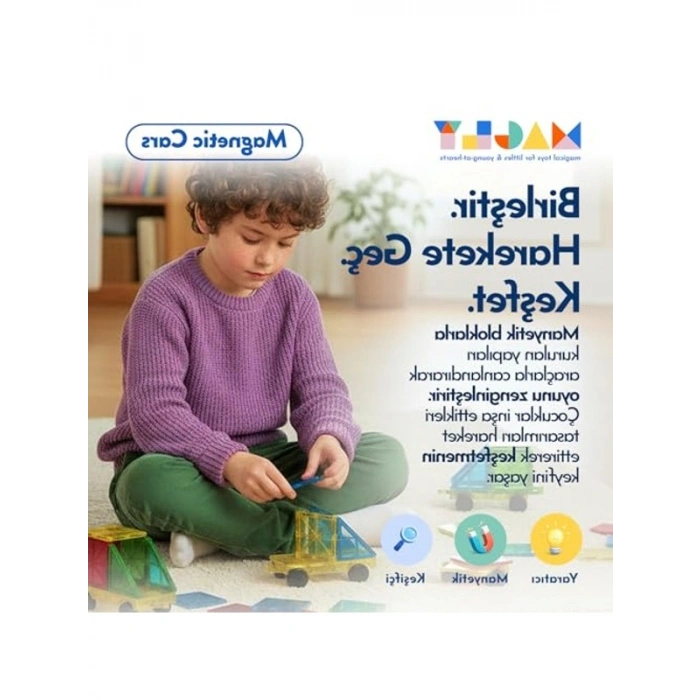 Manyetik Araç Oyun Seti, Eğlenceli Yapı Deneyimi
