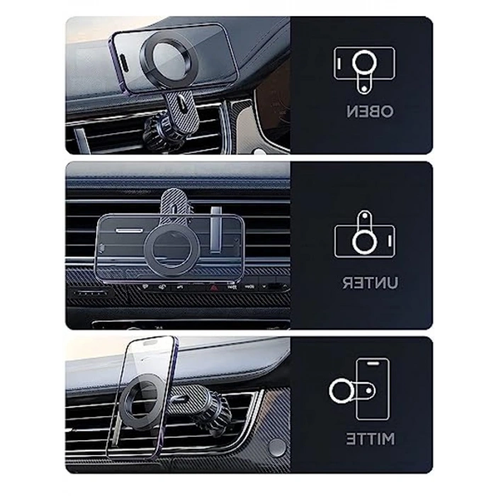 Manyetik Araç Telefon Tutucu, Hava Havalandırma için Uygun