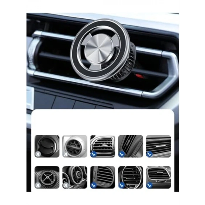 Manyetik Araç Telefon Tutucu, Havalandırmaya Takılan