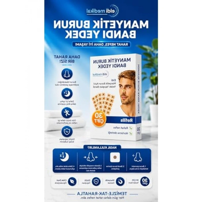 Manyetik Burun Açıcı, Yedek Yapışkan Bant İle Kullanım Kolaylığı