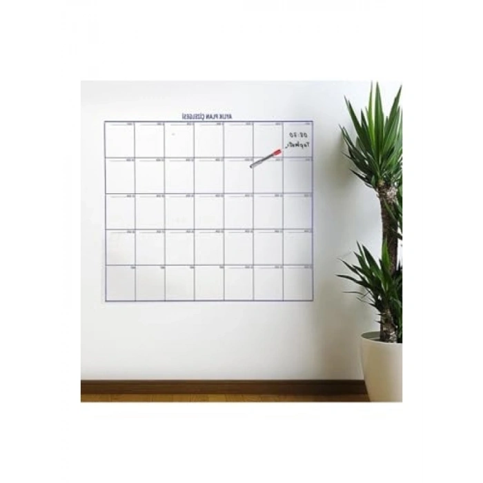 Manyetik Duvar Stickerı - Aylık Planlayıcı Takvim