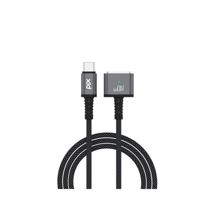 Manyetik Örgülü Hızlı Şarj Kablosu, 140W Type-C, 2 Metre Uzunluk, Macbook Uyumlu