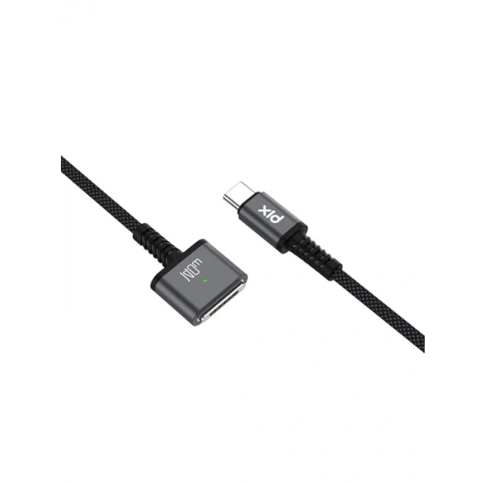Manyetik Örgülü Hızlı Şarj Kablosu, 140W Type-C, 2 Metre Uzunluk, Macbook Uyumlu