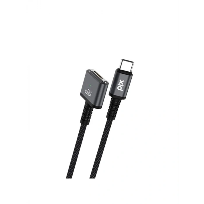 Manyetik Örgülü Hızlı Şarj Kablosu, 140W Type-C, 2 Metre Uzunluk, Macbook Uyumlu