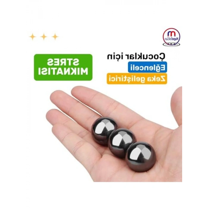 Manyetik Stres Topu, Ø20 mm Küre Mıknatıs, 10 Adet