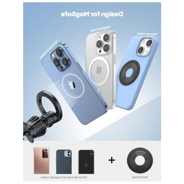 Manyetik Telefon Tutucu, araç için hava firar montajı