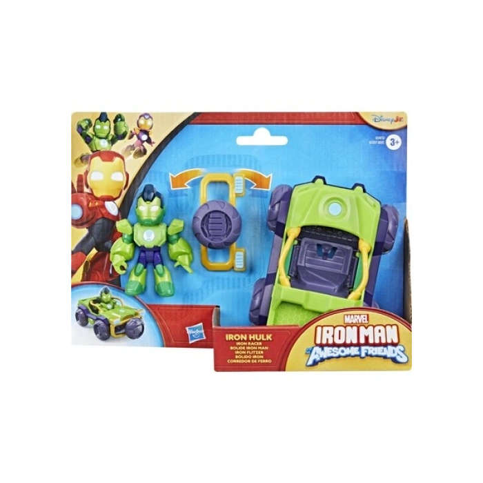 Marvel Iron Man And His Awesome Friends Iron Hulk Aksiyon Figürü ve Oyuncak Araç