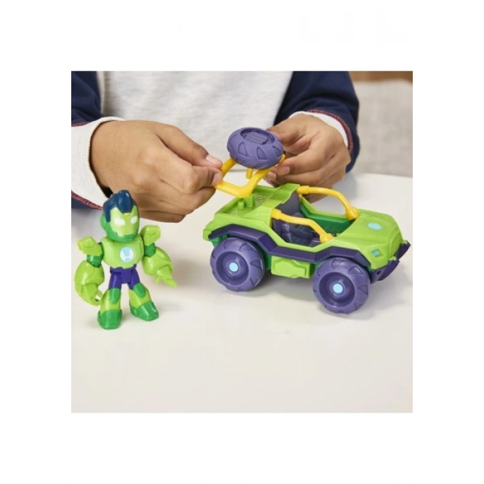 Marvel Iron Man And His Awesome Friends Iron Hulk Aksiyon Figürü ve Oyuncak Araç