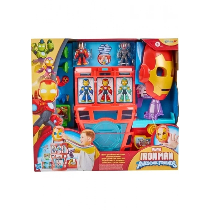 Marvel Iron Man And His Awesome Friends Iron Quarters Oyun Seti G1259