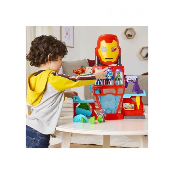 Marvel Iron Man And His Awesome Friends Iron Quarters Oyun Seti G1259