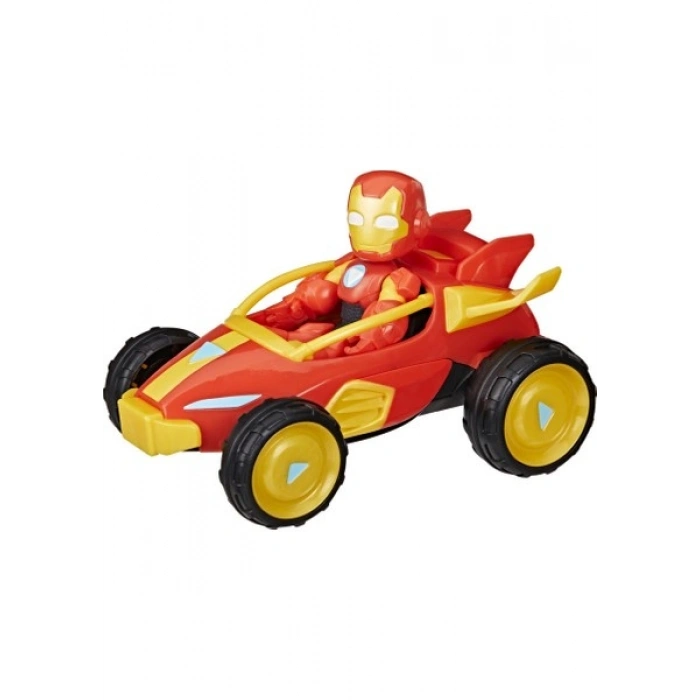 Marvel Iron Man And His Awesome Friends Iron Racer Aksiyon Figürü ve Oyuncak Araç