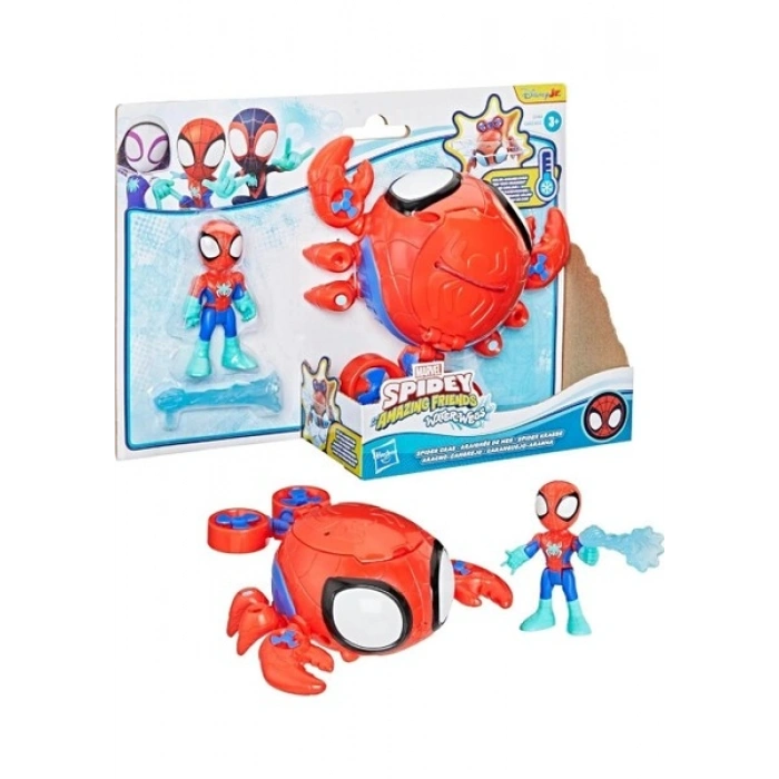 Marvel Spidey And His Amazing Friends Water Webs Spider-Crab Figür Seti