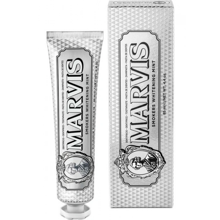 Marvis 85 ml Smokers Beyazlatıcı Diş Macunu 2 Adet Nane Aroması ile Ferahlatıcı Etki