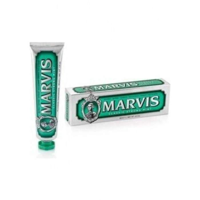 Marvis Classic Strong Mint Diş Macunu 85 ml - Yoğun Nane Aromasıyla Uzun Süreli Ferahlık