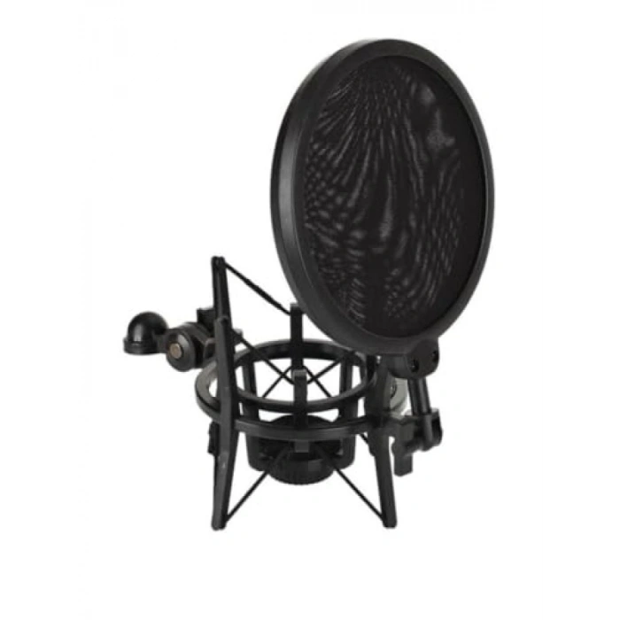 Masa Mikrofon Standı + Pop Filtre ve Shock Mount Seti