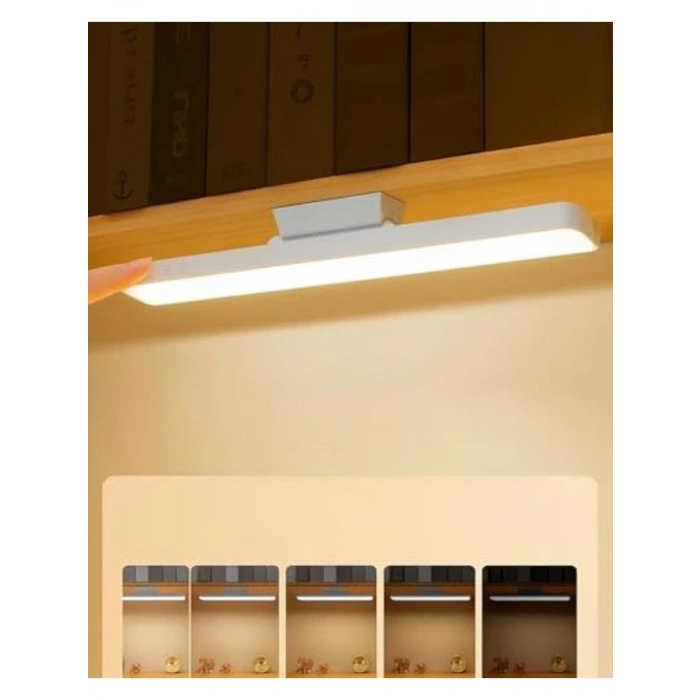 Masa Üstü Dokunmatik 3 Renkli Şarjlı Led Lamba, Okuma Lambası