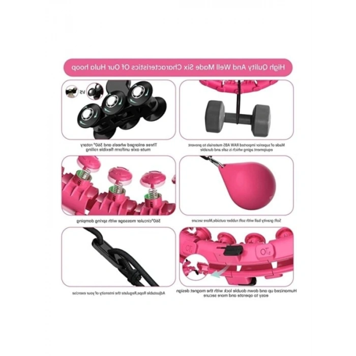Masajlı Akıllı Hulahop Çemberi - 24 Parçalı