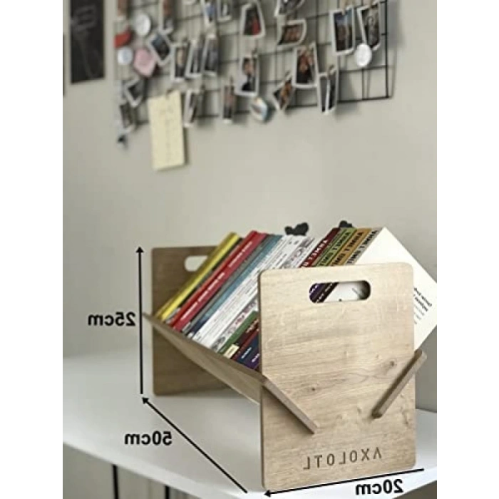 Masaüstü Kitaplık Mini Raf - 50 cm Uzunluk