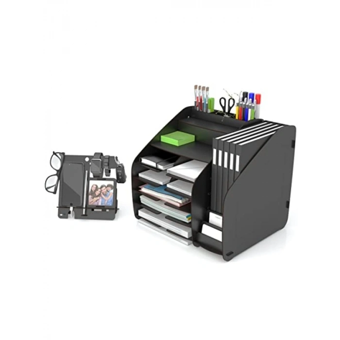 Masaüstü Organizer - A4 Evrak Rafı (Siyah)