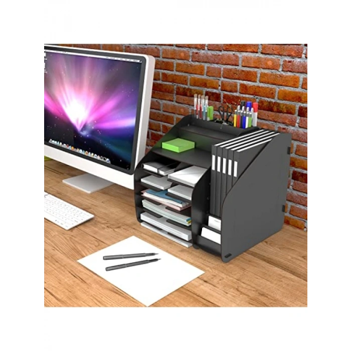 Masaüstü Organizer - A4 Evrak Rafı (Siyah)