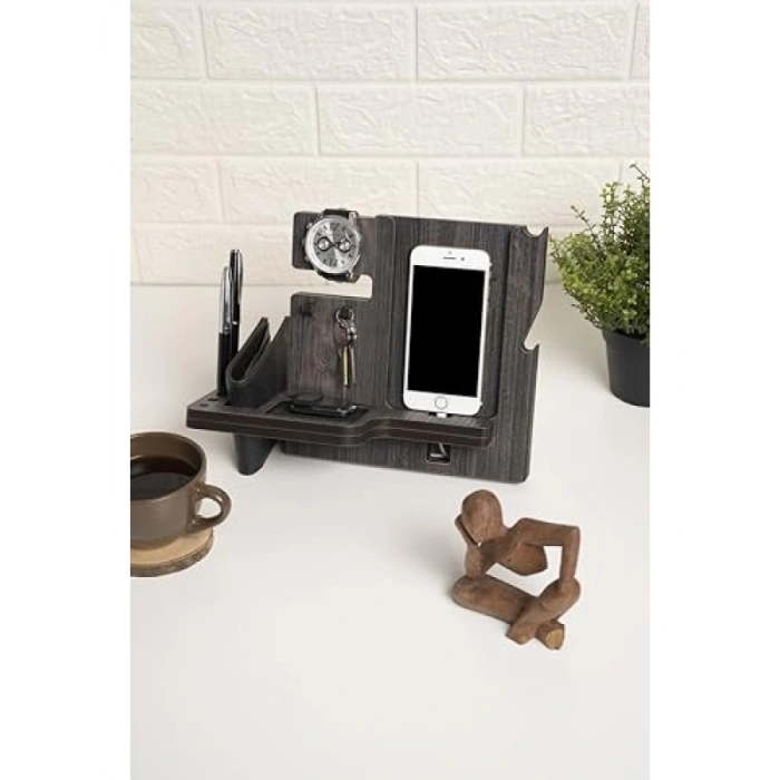 Masaüstü Organizer - Antik Ahşap Görünüm