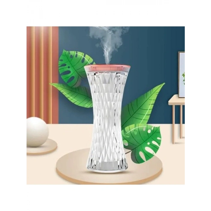 Masaüstü Şarjlı Lamba ve Nemlendirici, 7 Renk Seçeneği