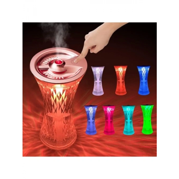 Masaüstü Şarjlı Lamba ve Nemlendirici, 7 Renk Seçeneği