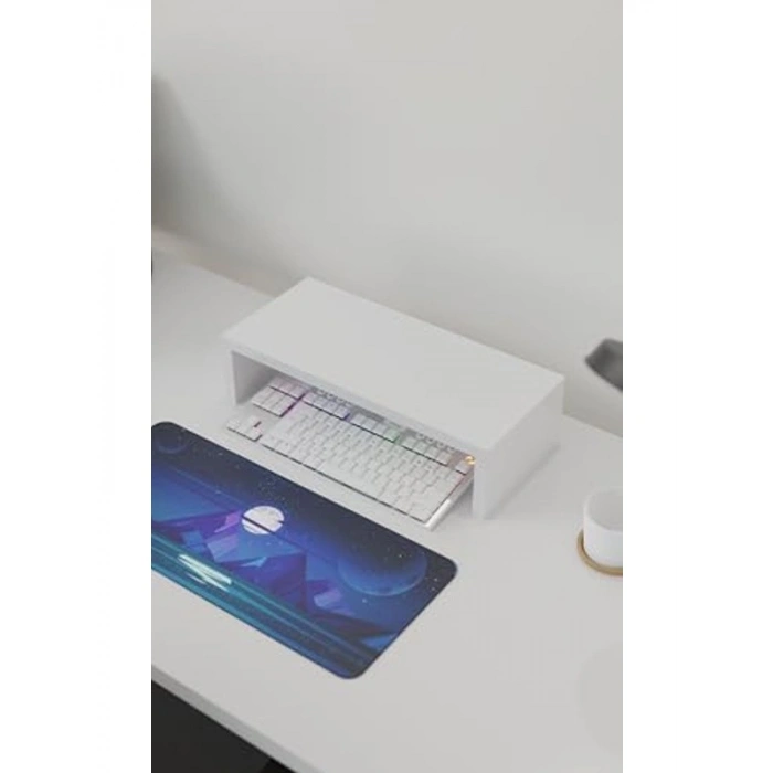 Masaüstü Yükseltici Raf, 45x20x11.8 cm Beyaz Renk Seçeneği