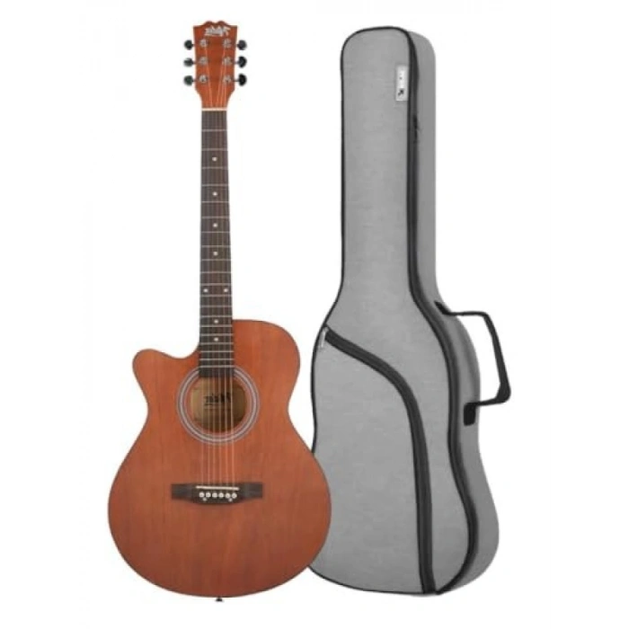 Masif Ağaç 4/4 Akustik Gitar Seti (Gigbag, Tuner, Askı, Capo Dahil)