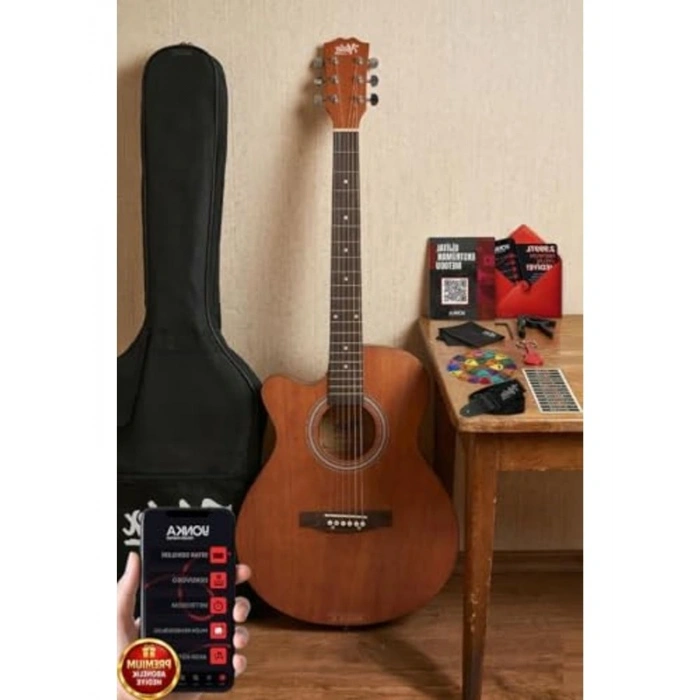 Masif Ağaç Akustik Gitar, Yetişkin Boy 4/4