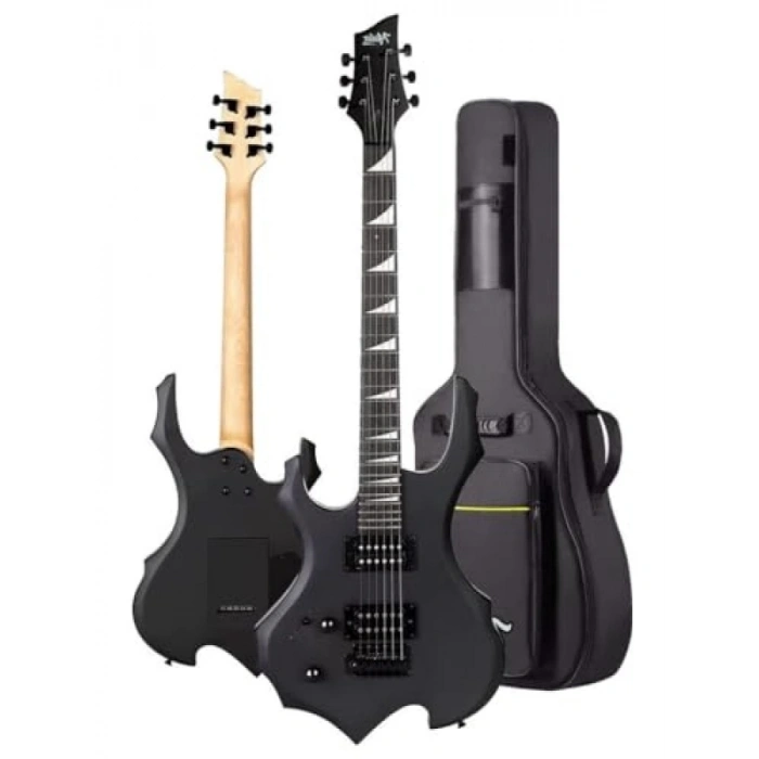 Masif Ağaç Üst Elektro Gitar Seti - H-H Profesyonel