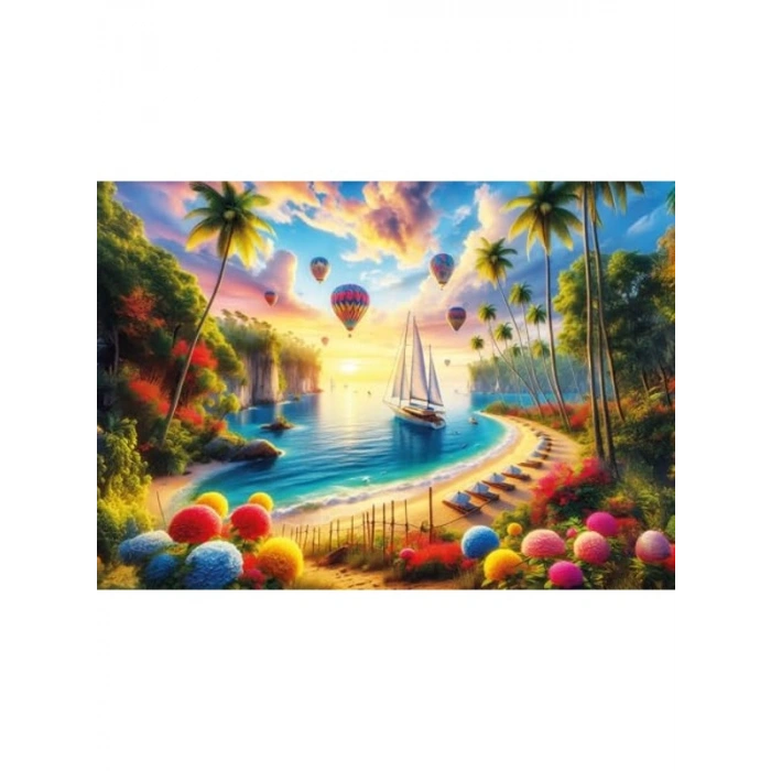 Masmavi Hayaller Temalı 260 Parça Puzzle, Eğlenceli Sanat Etkinliği