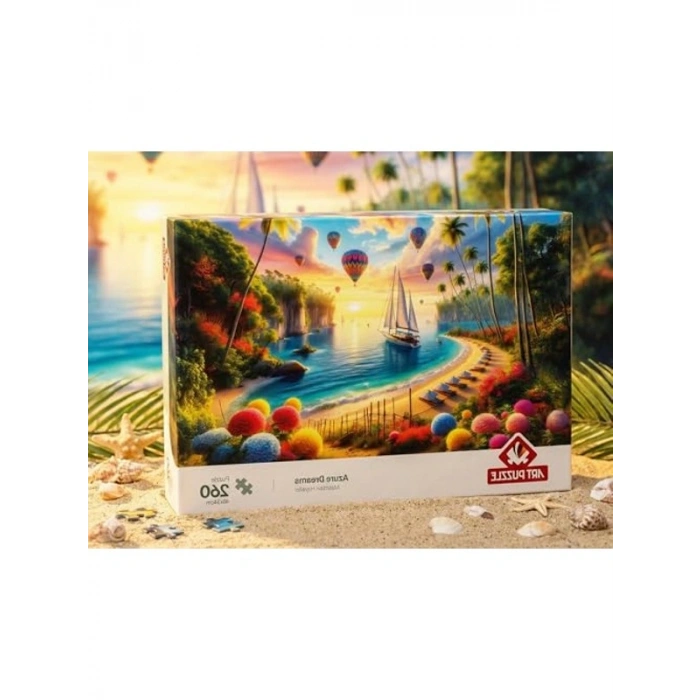 Masmavi Hayaller Temalı 260 Parça Puzzle, Eğlenceli Sanat Etkinliği