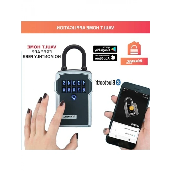 MASTER LOCK Bluetooth anahtar kutusu [Bluetooth veya şifreli kilit] [braket] [hava koşullarına dayanıklı] 5440EURD - Access akıllı anahtar kutusunu seçin