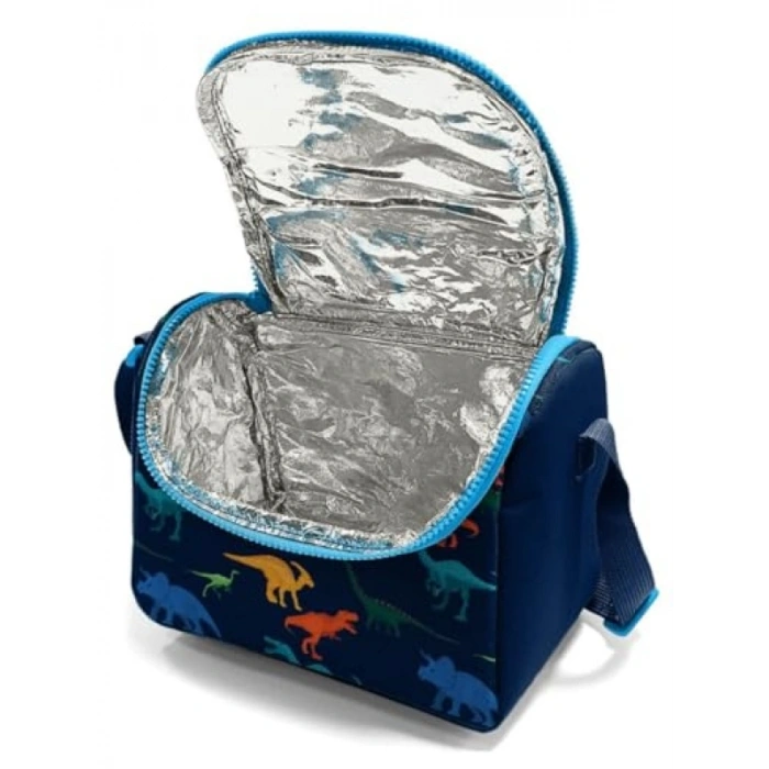 Mat Polyester Dinazor Tasarımlı Çocuk Beslenme Çantası
