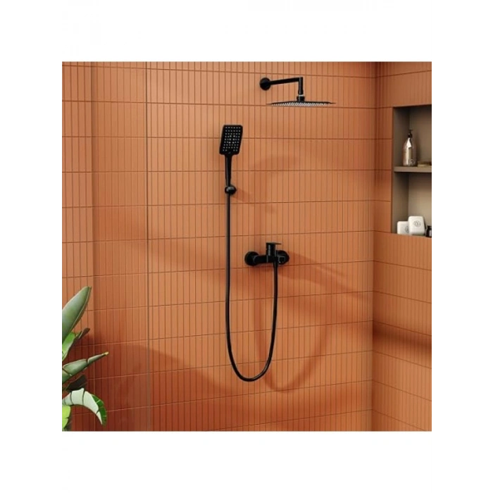 Mat Siyah Banyo Bataryası, El Duşu Çıkışı ile