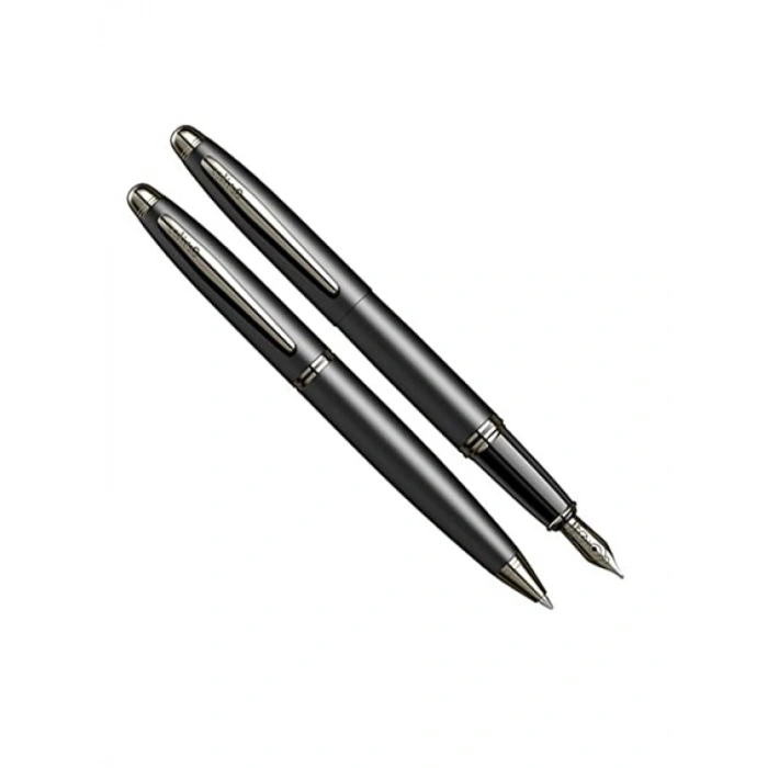 Mat Siyah Dolma Kalem ve Tükenmez Kalem Seti