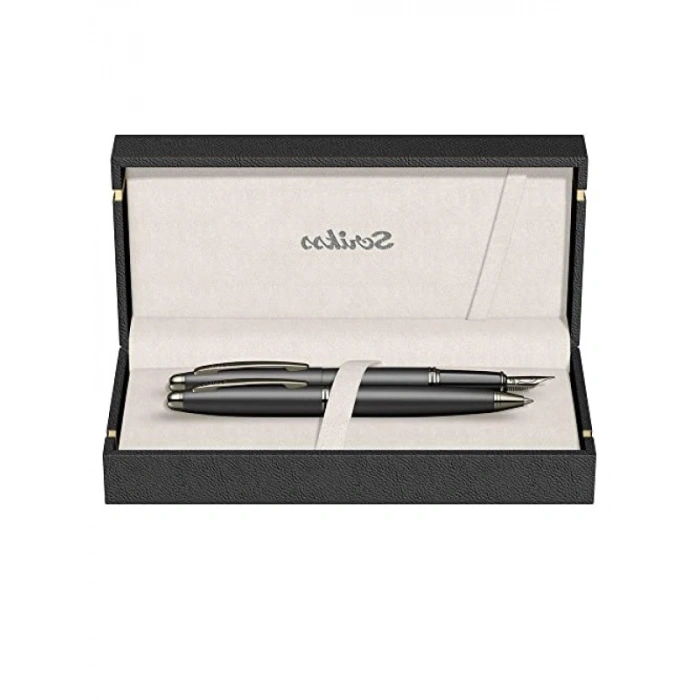 Mat Siyah Dolma Kalem ve Tükenmez Kalem Seti