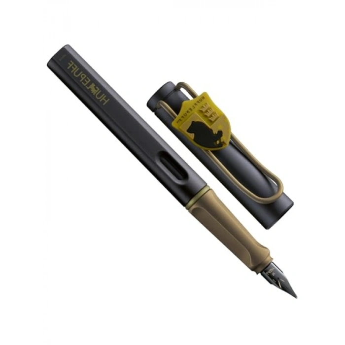 Mat Siyah Gövdeli Ergonomik Dolma Kalem - Hufflepuff Temalı