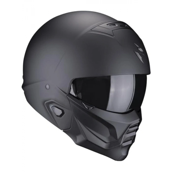 Mat Siyah Modüler Motosiklet Kaskı, EXO COMBAT 2