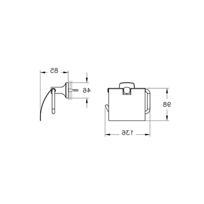 Mat Siyah Renk Tuvalet Kağıtlığı, Pratik Kullanım